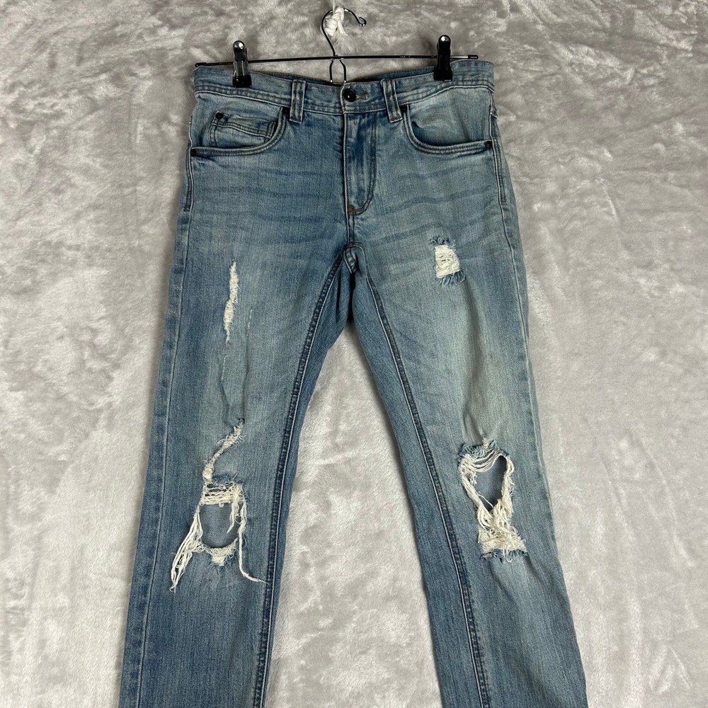 Empyre Boys Blue Distressed Ripped Jeans Size‎ 28 Denim Casual Fashion Pants